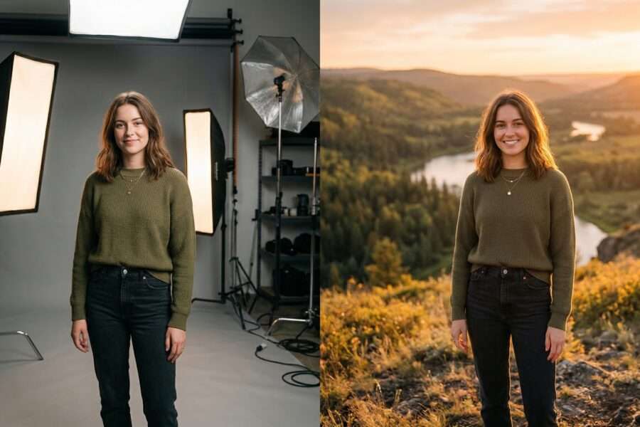 A photo studio or the outdoors which should you choose