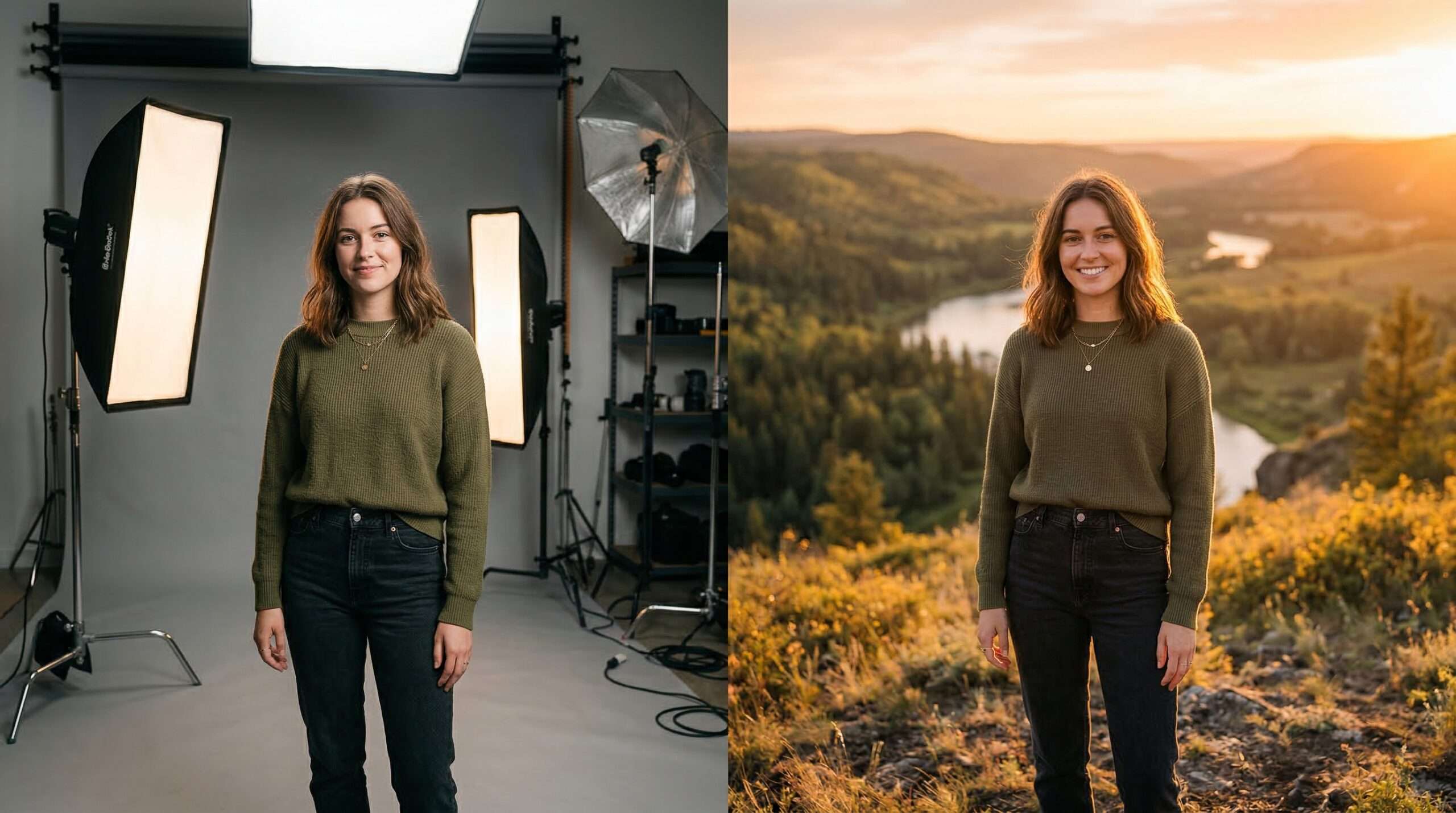 A photo studio or the outdoors which should you choose