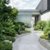 A monochromatic garden in landscape design
